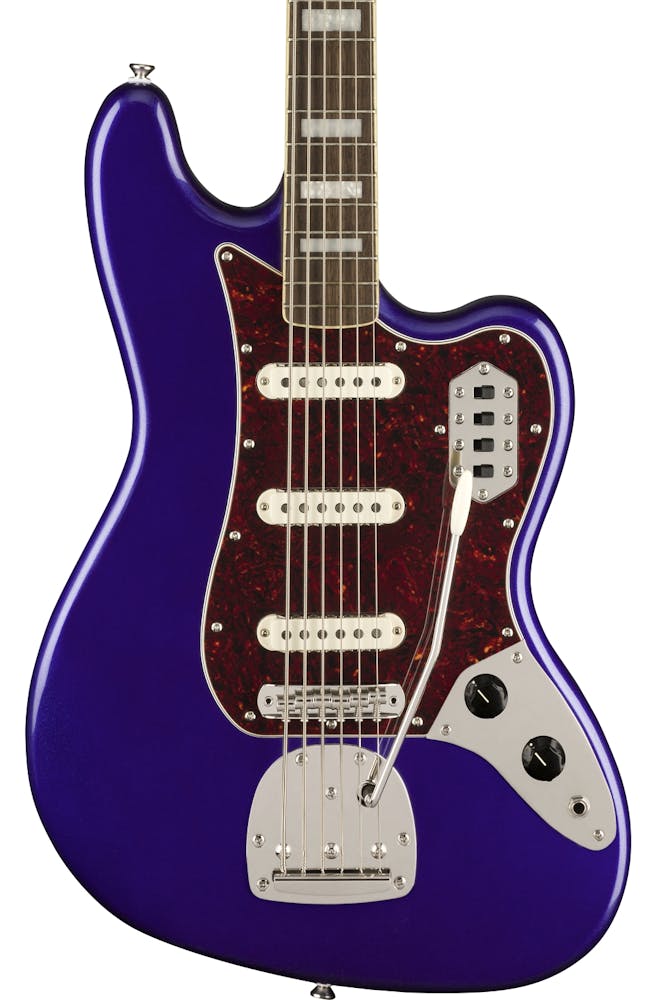 Squier FSR Classic Vibe Bass VI in Purple Metallic with Matching Headstock
