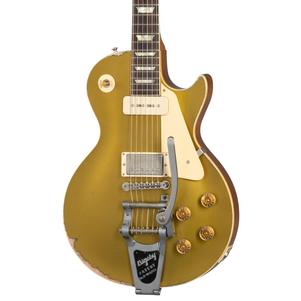 Gibson Custom Shop Murphy Lab Sergio Vallin 1955 Les Paul Goldtop Electric Guitar in Aged Gold