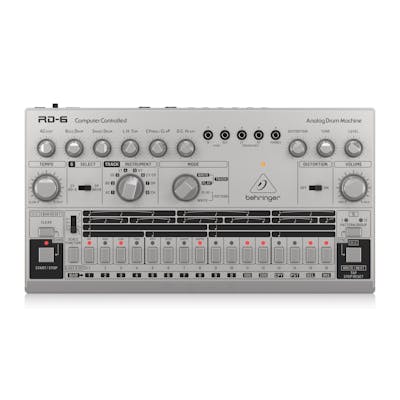 Behringer RD-6-SR Classic Analog Drum Machine in Silver
