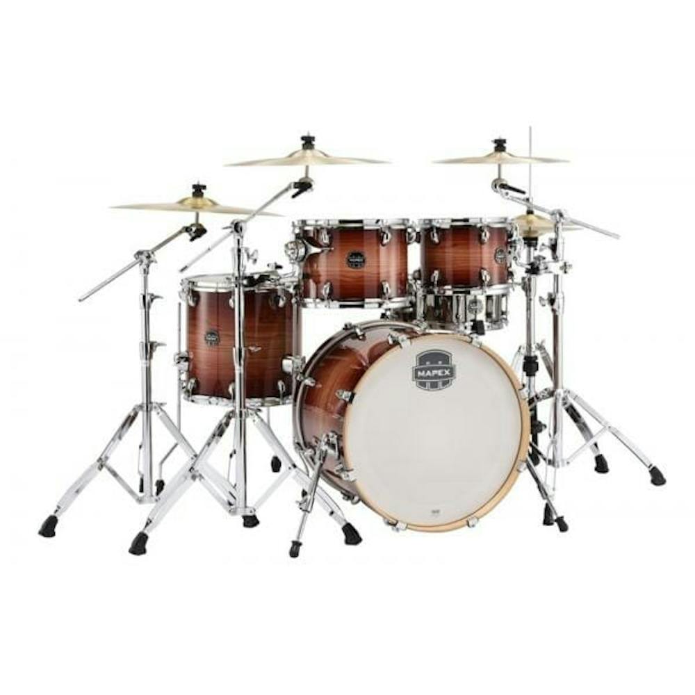 Mapex Armory Fusion 5 Piece Drum Kit in Red Wood Burst