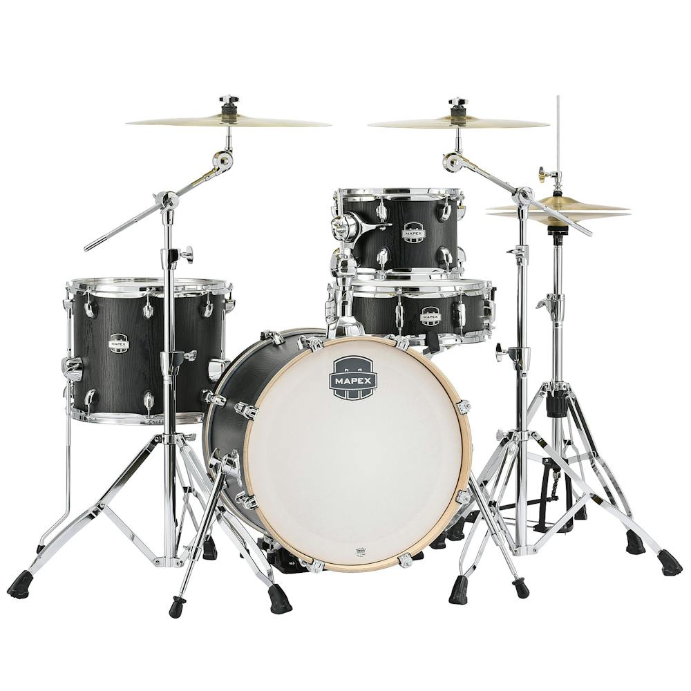 Mapex Mars Compact Shell Pack 18x14, 14x12, 10x8, 14x5 Snare in Night Wood