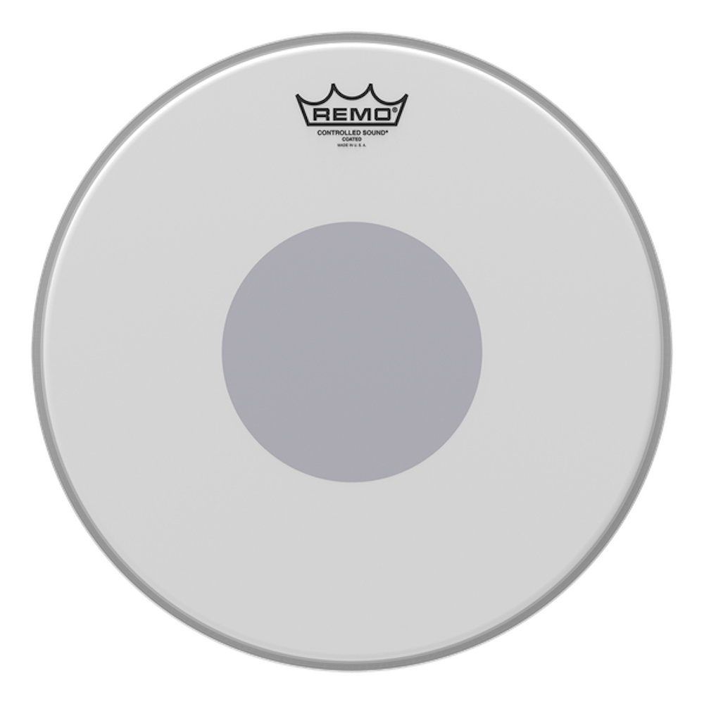 Remo Control Sound Smooth White 14" Drum Head with Black Dot