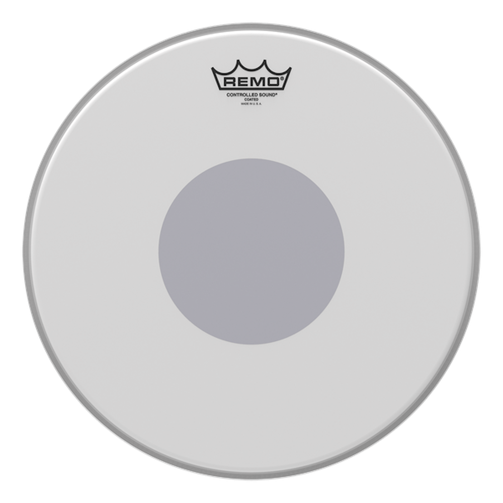 Remo Control Sound Smooth White 15" Drum Head with Black Dot