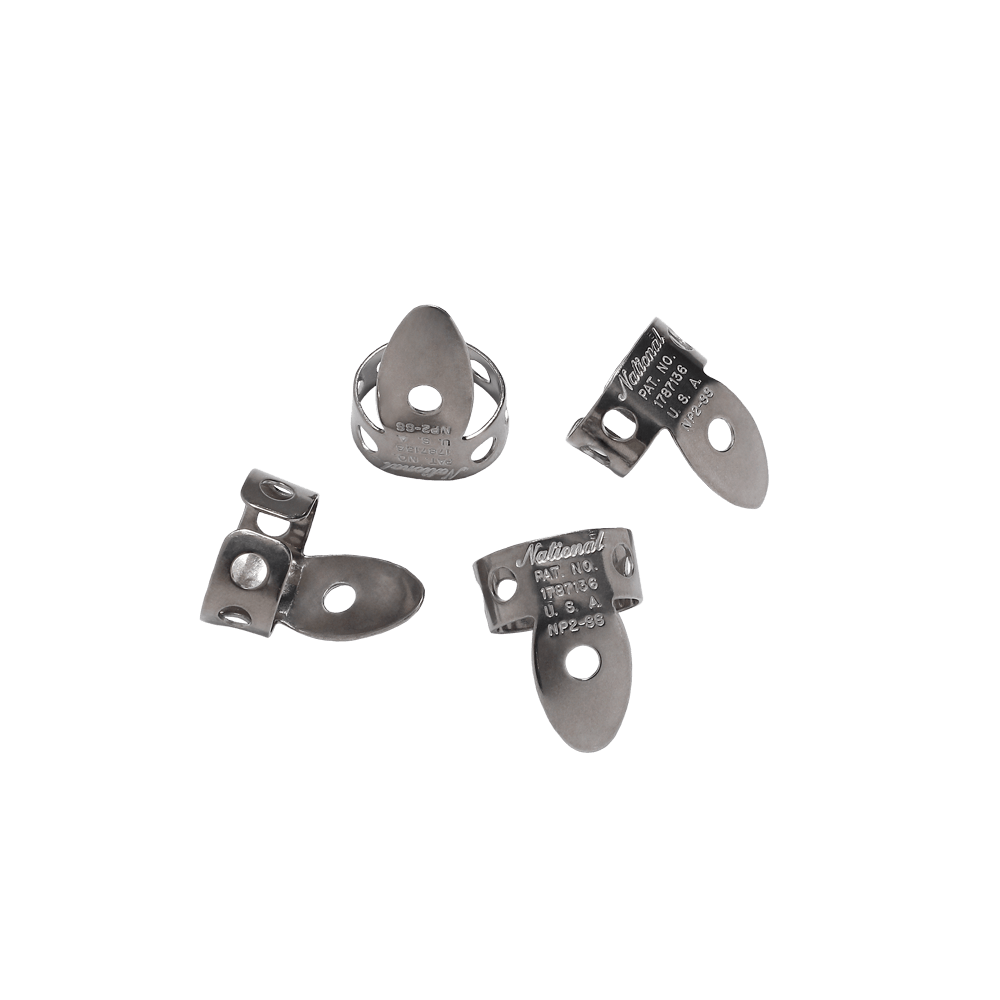 D'Addario National Stainless Steel Finger Picks - 4 Pack