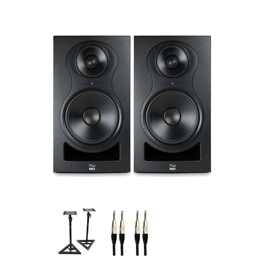 Kali IN-8 Studio Monitor (Black) Bundle With Stands