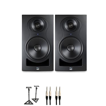 Kali IN-8 Studio Monitor (Black) Bundle With Stands