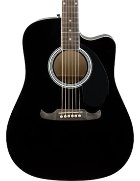 Fender FA-125CE Dreadnought Electro Acoustic Guitar in Black