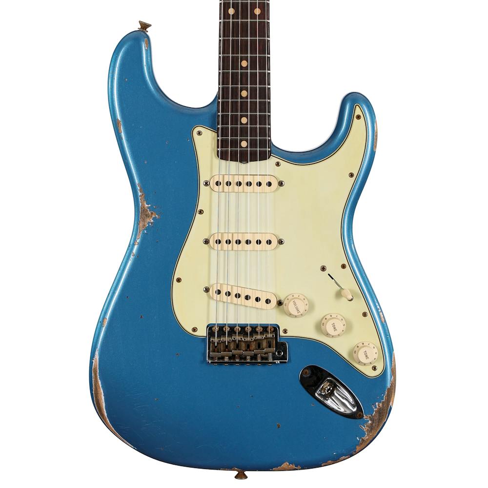 Fender Custom Shop '61 Stratocaster Heavy Relic Electric Guitar in Lake Placid Blue