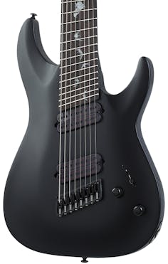 Schecter Damien-8 Multiscale 8-String Electric Guitar in Satin Black
