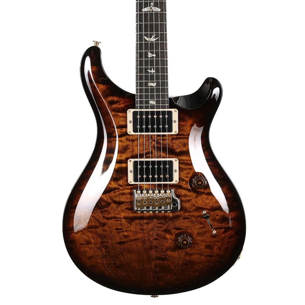PRS Limited Edition Custom 24 Quilt 10 Top Electric Guitar in Black Gold Burst