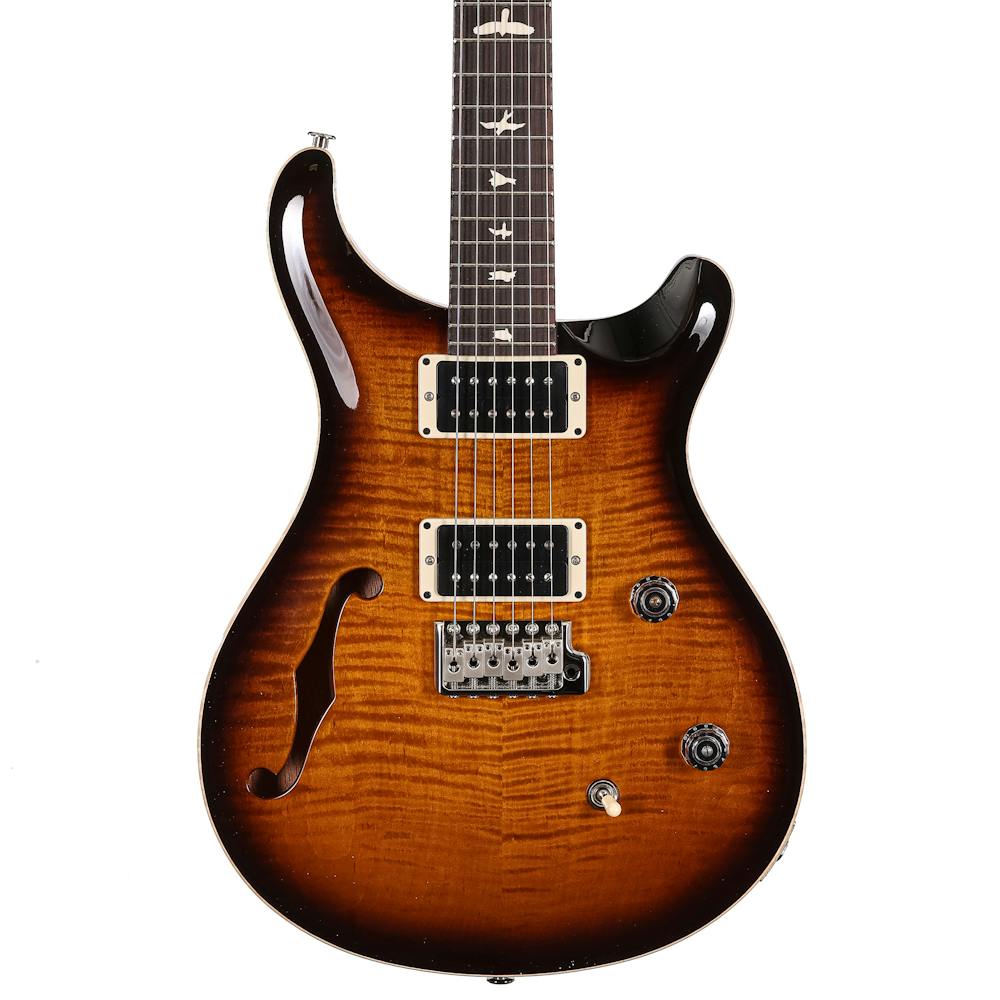 PRS Limited Edition CE24 Semi Hollow Electric Guitar in Custom Colour Black Sunburst