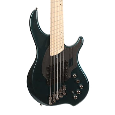 Dingwall NG-3 5-String Electric Bass in Gloss Black and Forest Green with Maple Fingerboard