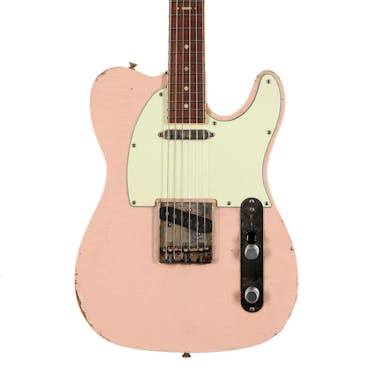 Hansen Guitars T-Style Light Relic Electric Guitar in Shell Pink