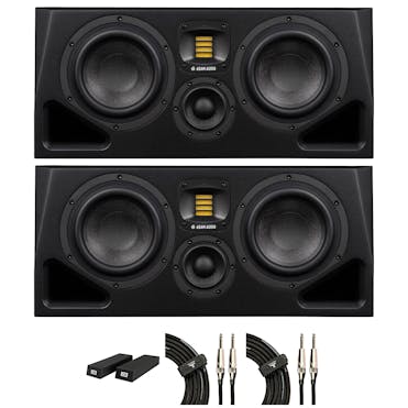 ADAM Audio A77H Studio Monitor Bundle with foam pads and cables
