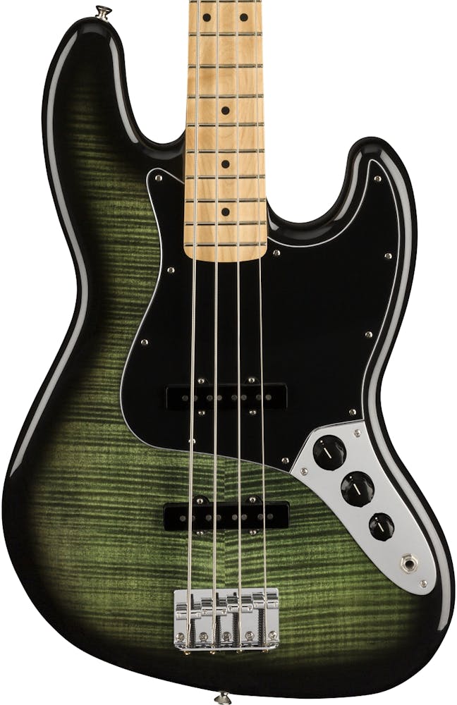 Fender Limited Edition Player Jazz Bass Plus Top in Green Burst