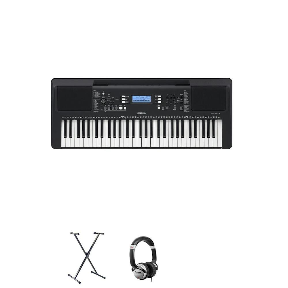 Yamaha PSR-E373 Keyboard Bundle With Stand and Headphones