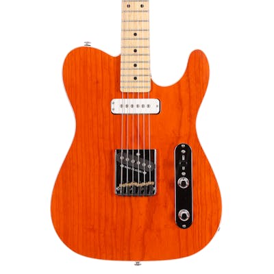G&L Fullerton Deluxe ASAT Classic Custom Electric Guitar in Clear Orange