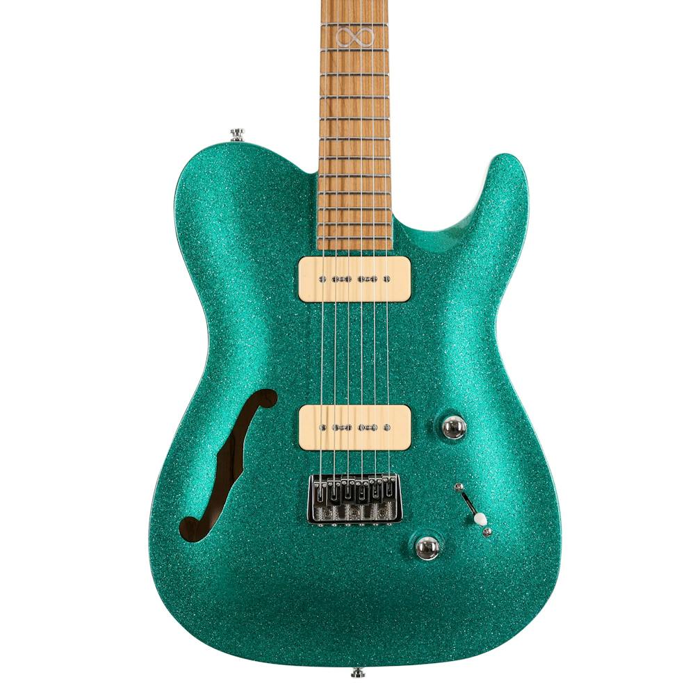 Chapman ML3 Pro Traditional Semi-Hollow Electric Guitar in Aventurine Green Sparkle