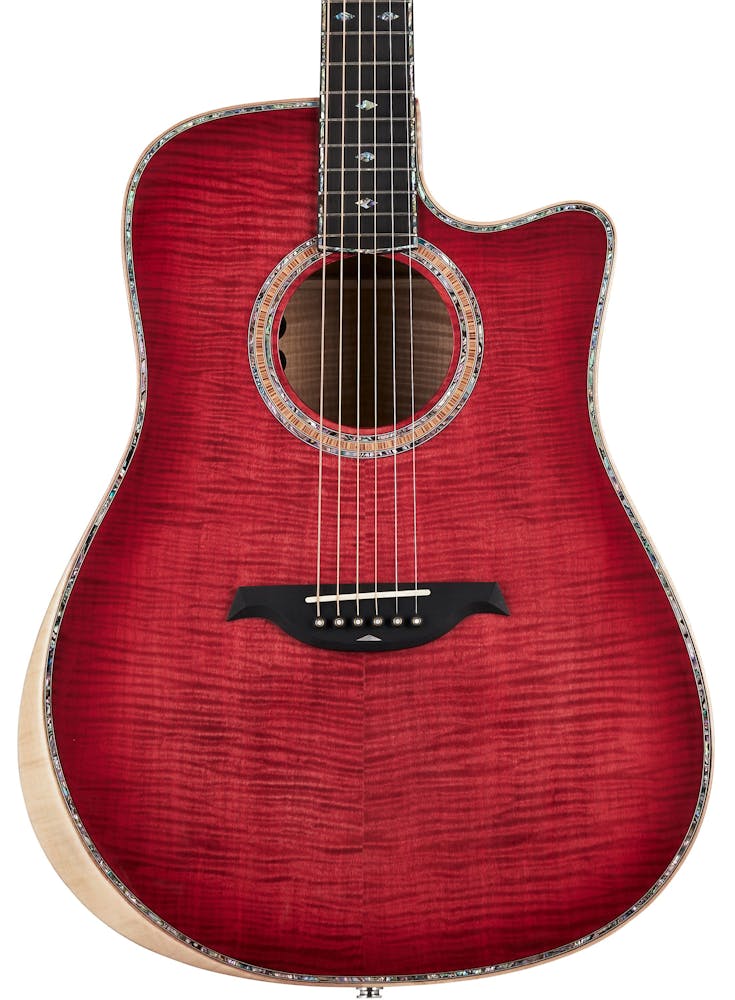 BC Rich Prophecy Series Electro Acoustic Guitar with Cutaway in Black Cherry