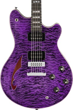 EVH SA-126 Special QM Electric Guitar in Transparent Purple
