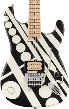 EVH Striped Series Circles Satin Electric Guitar With Maple Fretboard