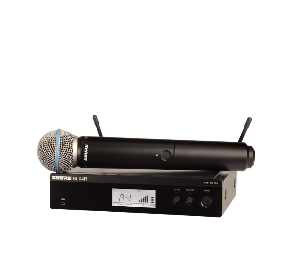 Shure BLX24 with Beta 58A Analogue Wireless Rack System