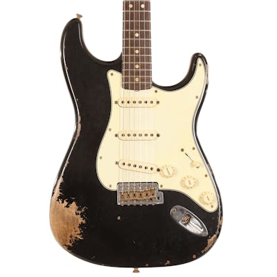 Second Hand Fender Custom Shop Limited 63 Strat Heavy Relic in Aged Black