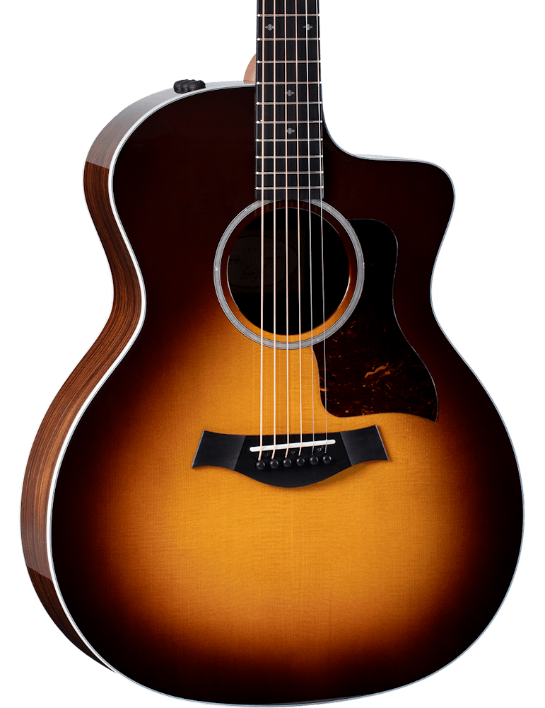 Taylor 214ce-SB DLX Grand Auditorium Electro Acoustic Guitar in Sunburst with Gold Hardware
