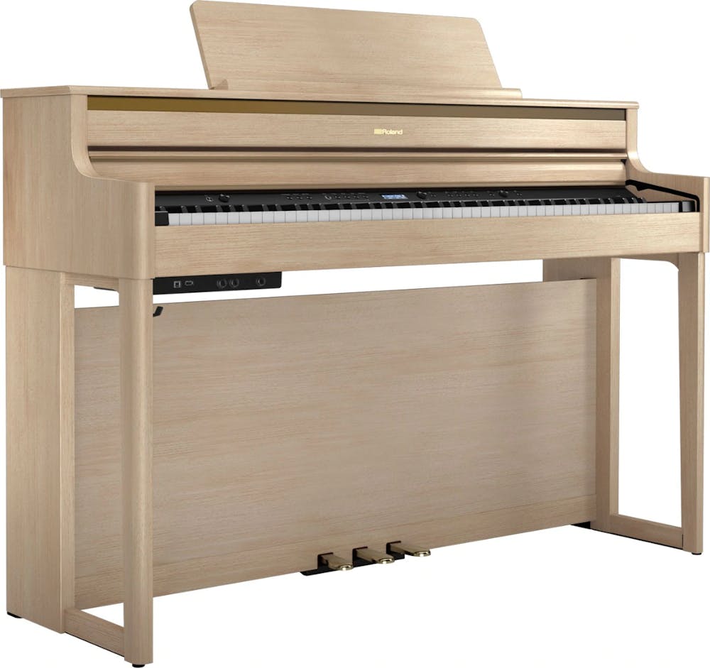 Roland HP704 Digital Piano in Light Oak