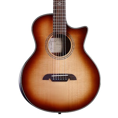 B Stock : Alvarez LJP70CEARSHB Artist Elite Premium Little Jumbo Travel Guitar in Shadowburst