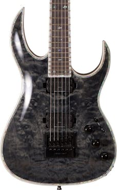 BC Rich Prophecy Series Shredzilla Archtop Electric Guitar with EverTune in Transparent Black