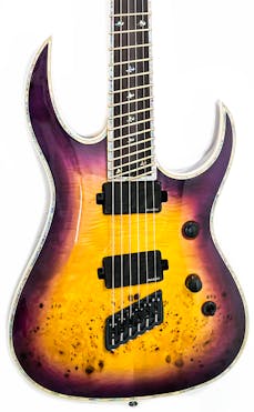 BC Rich Prophecy Series Shredzilla Archtop Fanned-Fret 6 Electric Guitar in Purple Haze