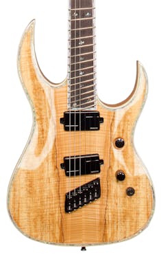 BC Rich Prophecy Series Shredzilla Archtop Fanned-Fret 6 Electric Guitar in Spalted Maple