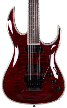 BC Rich Prophecy Series Shredzilla Exotic Archtop Electric Guitar with Floyd Rose in Black Cherry