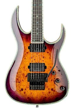 BC Rich Prophecy Series Shredzilla Exotic Archtop Electric Guitar with Floyd Rose in Purple Haze