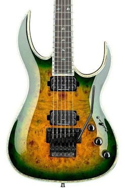 BC Rich Prophecy Series Shredzilla Exotic Archtop Electric Guitar with Floyd Rose in Reptile Eye