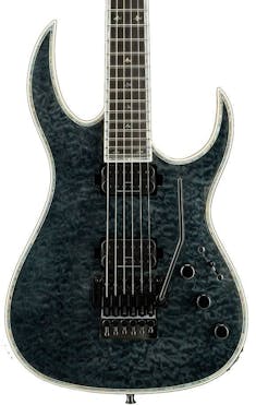 BC Rich Prophecy Series Shredzilla Exotic Archtop Electric Guitar with Floyd Rose in Transparent Black