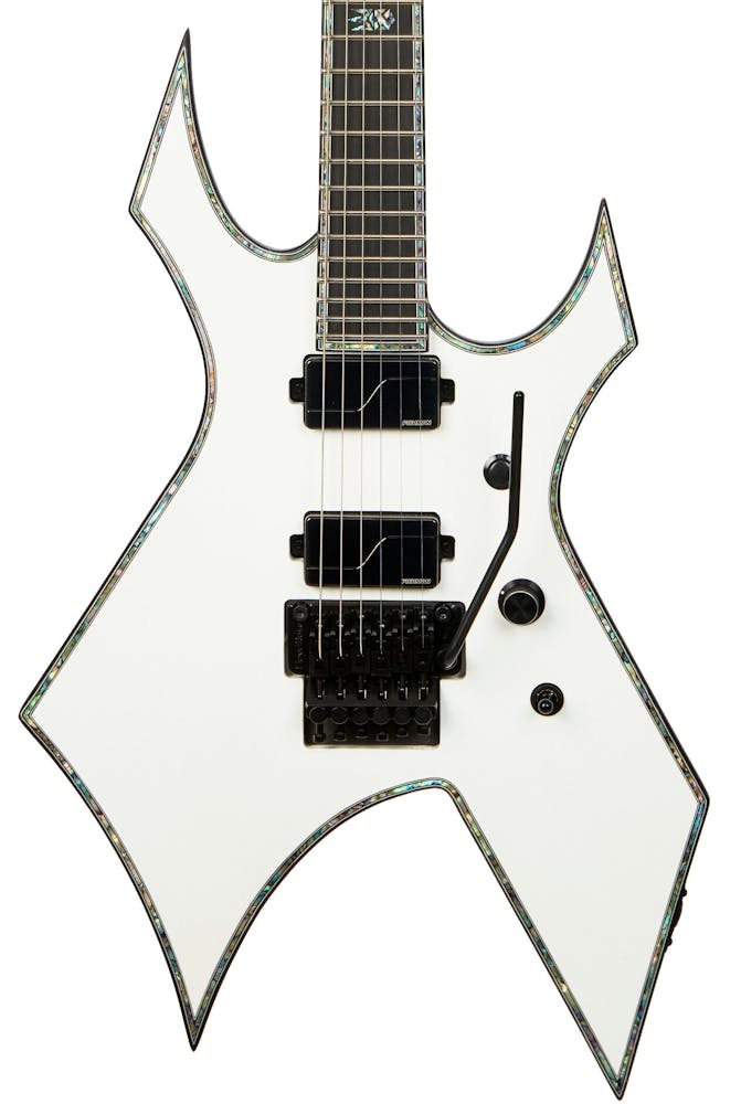 BC Rich Extreme Series Warlock Electric Guitar with Floyd Rose in Matte White