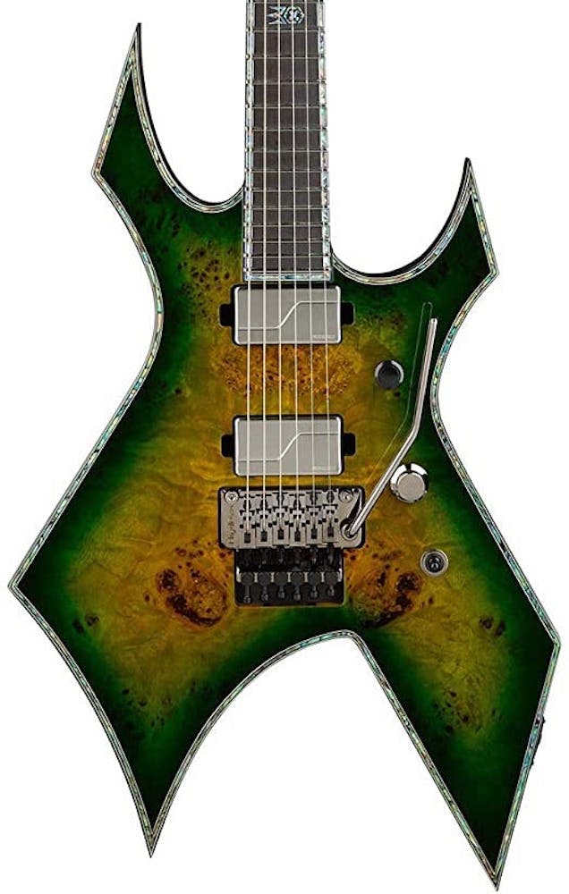 BC Rich Extreme Series Warlock Exotic Electric Guitar with Floyd Rose in Reptile Eye