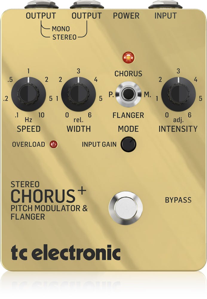 TC Electronic 45th Anniversary Special Edition SCF Gold Stereo Chorus Flanger Pedal