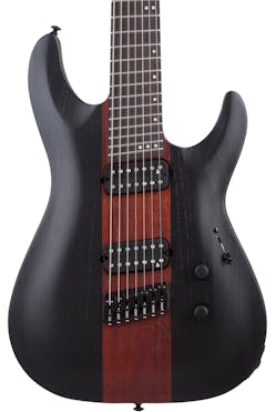 Schecter C-7 Rob Scallon Signature Multi-Scale 7-String Electric Guitar in Satin Dark Roast