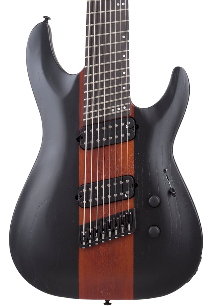 Schecter C-8 Rob Scallon Signature Multi-Scale 8-String Electric Guitar in Satin Dark Roast