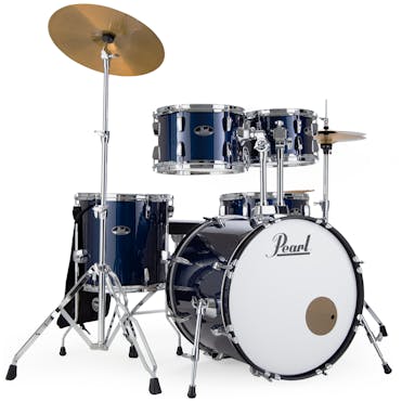 Pearl Road Show Fusion 20 Kit in Blue With Sabian Cymbals