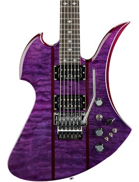 BC Rich Legacy Series Mockingbird ST Electric Guitar with Floyd Rose in Transparent Purple
