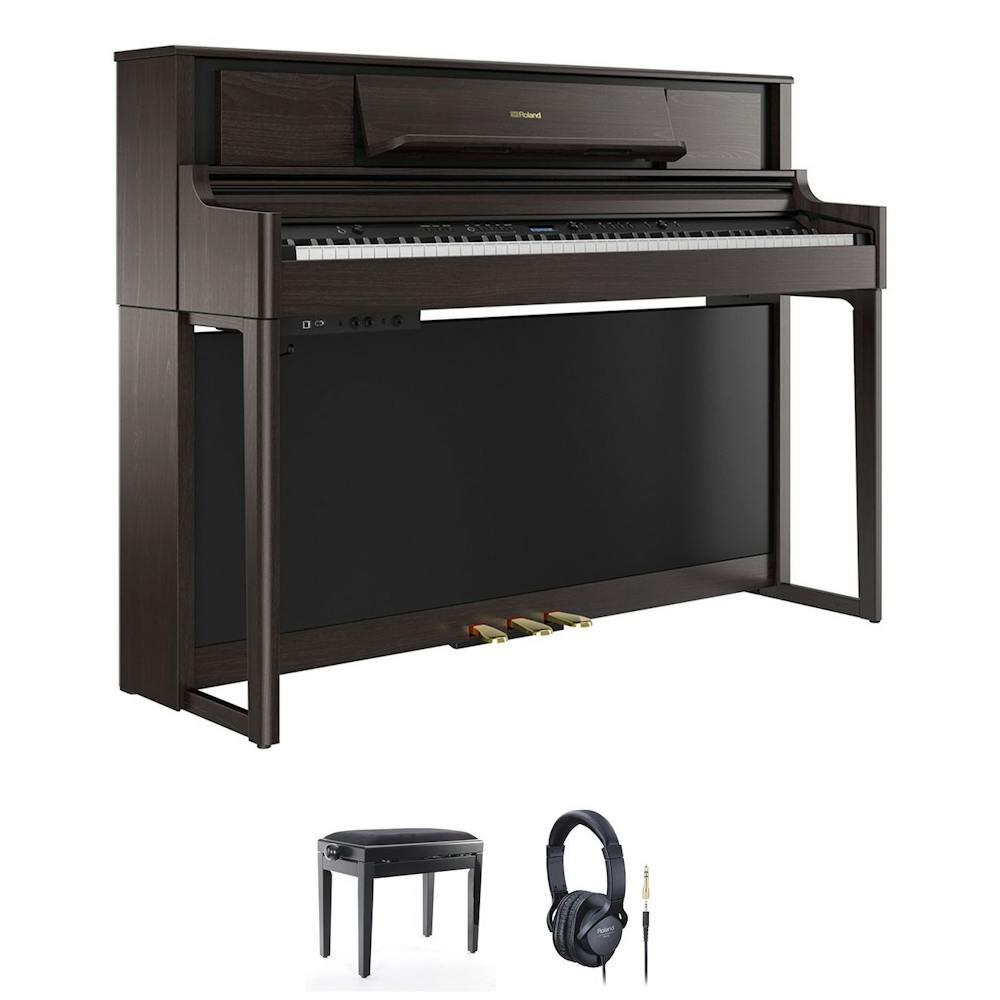 Roland LX705DR Piano Bundle