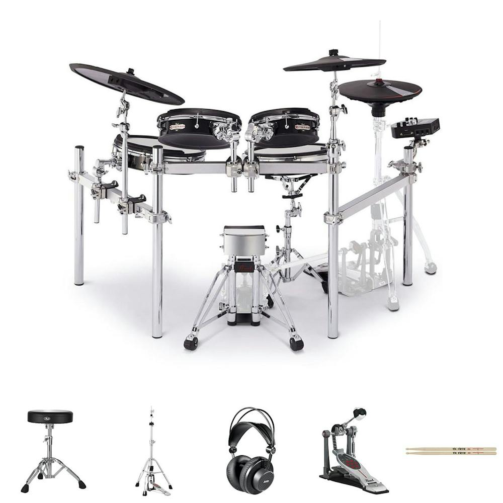 Pearl eMerge Traditional kit with Single Pedal, HH Stand, Stool, Headphones and Sticks