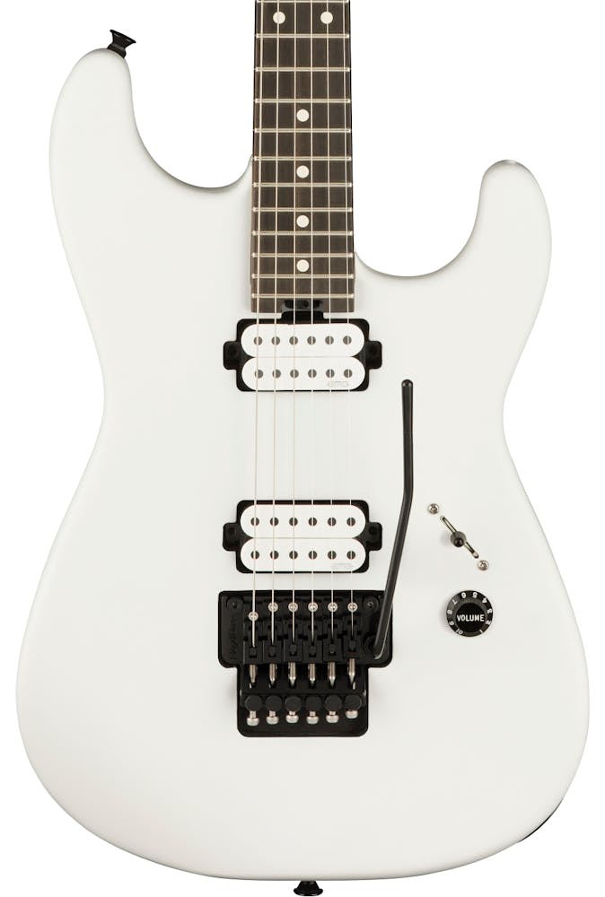 Charvel Jim Root Signature Pro-Mod San Dimas Style 1 HH FR E Electric Guitar in Satin White