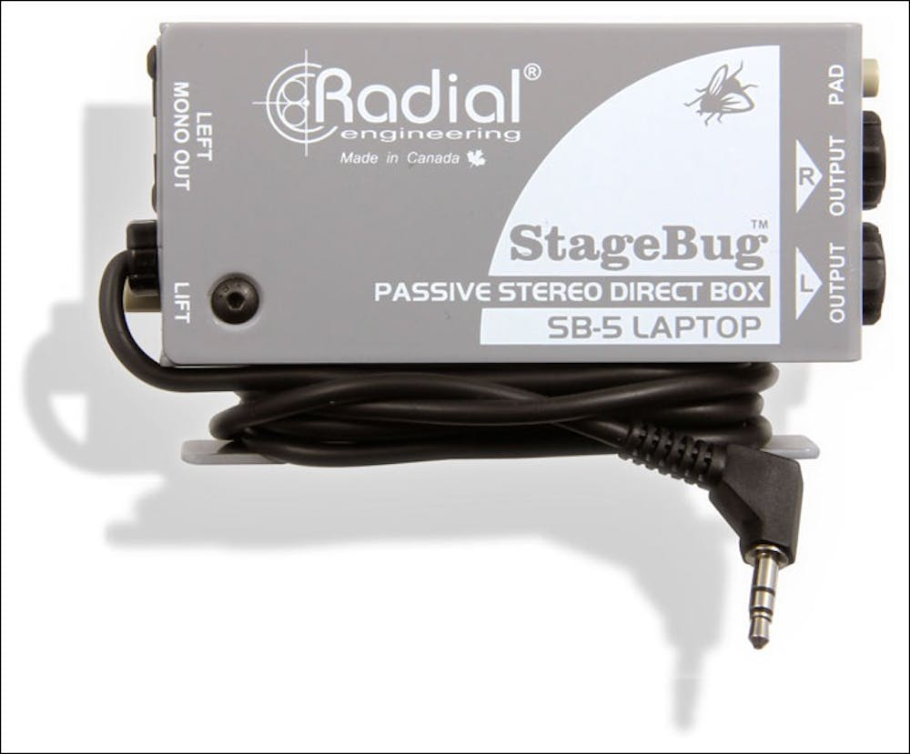 Radial StageBug SB-5 Laptop Compact Stereo DI Box