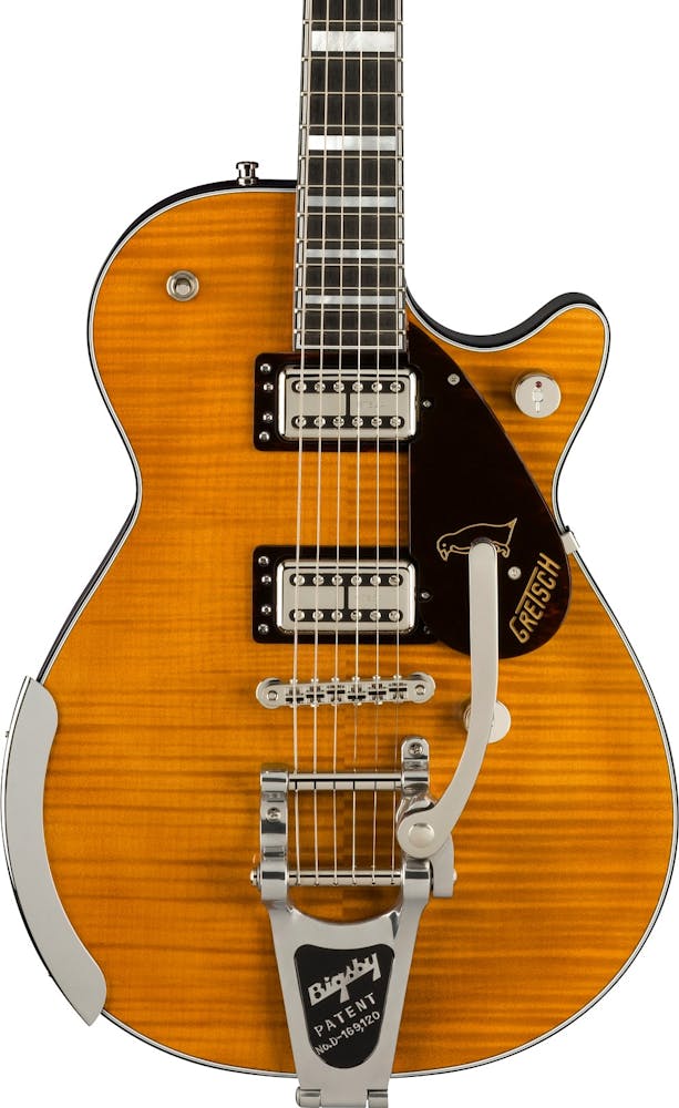 Gretsch G6134TFM-NH Nigel Hendroff Signature Penguin Electric Guitar in Amber Flame