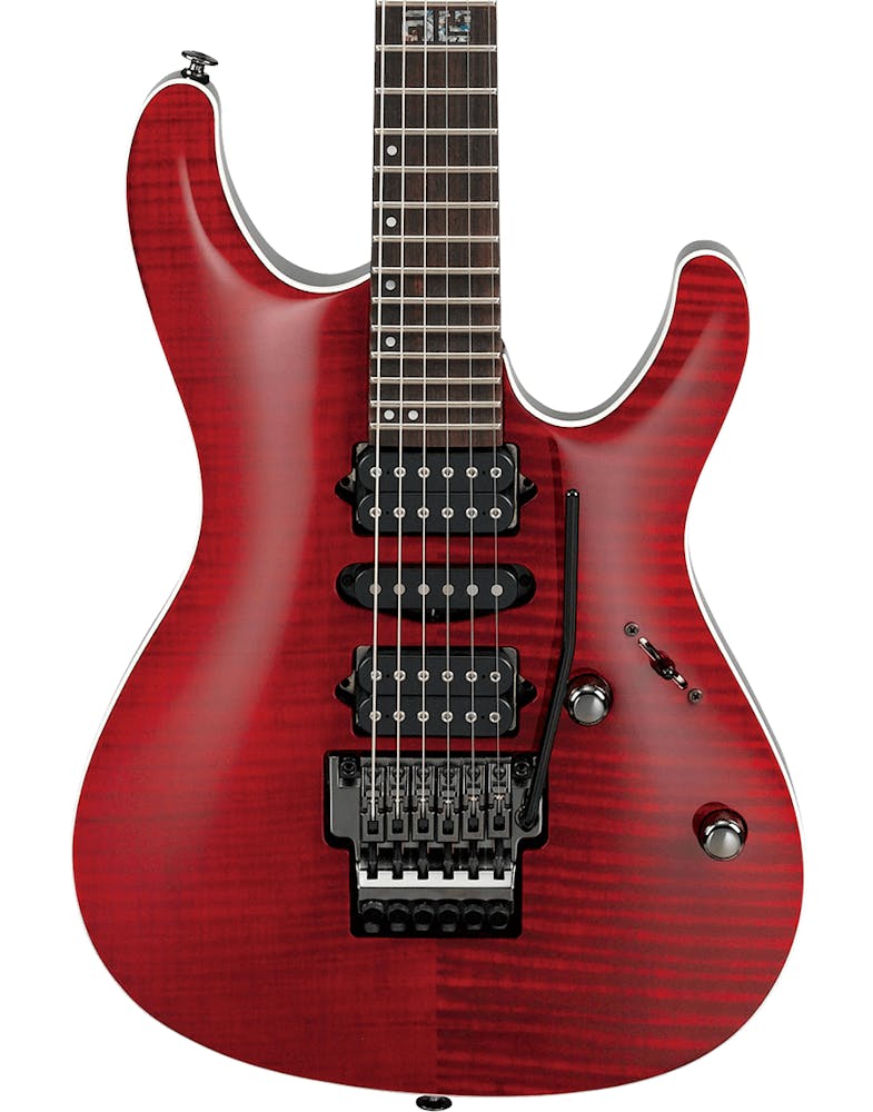 Ibanez Prestige KIKO100 Kiko Loureiro Signature Electric Guitar in Transparent Ruby Red